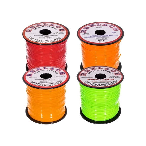 The Beadsmith Rexlace Multicolor Bundle Packs – 100 Yards of Each Color (Apple)