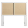thumbnail image 1 of Pemberly Row Contemporary Cane and White Wood Queen - Full Headboard, 1 of 7