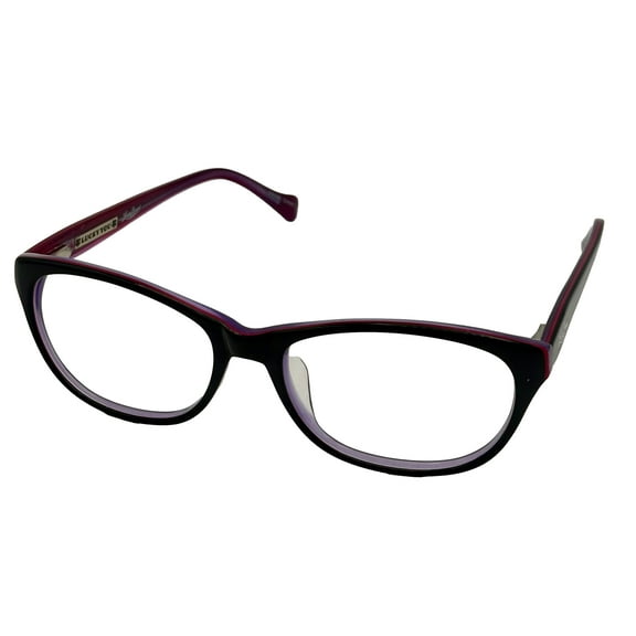 Lucky Brand Womens Black Ophthalmic Soft Rectangle Plastic D600. 52mm