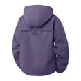 thumbnail image 6 of larppty Women's Rain Jackets Waterproof with Hood Lightweight Rain Suit for Women Loose Trench Coats Outdoor Windbreaker Fall Fashion (Purple, XXL), 6 of 6