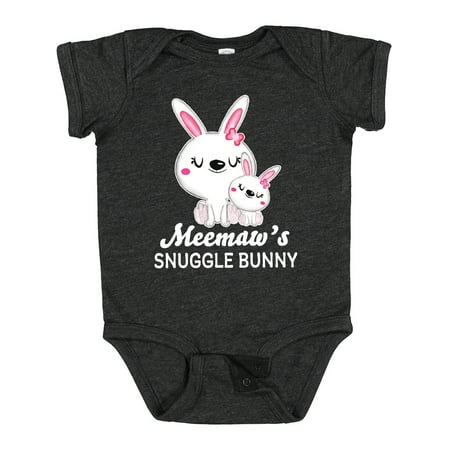 

Inktastic Meemaws Snuggle Bunny Easter Gift Baby Girl Bodysuit