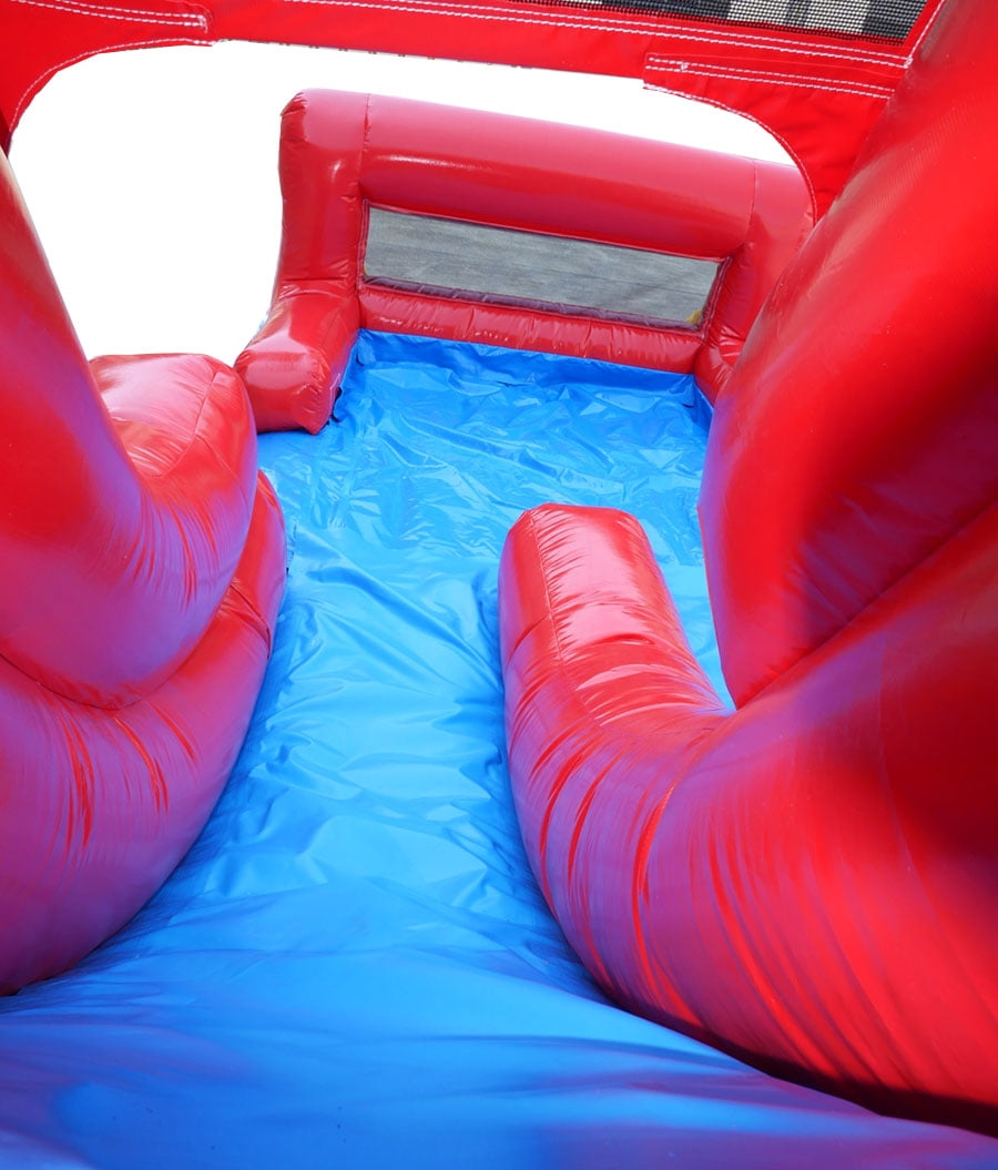 TentandTable Mega Dual Lane Inflatable Water Slide Bounce House Combo with Blower, Christmas