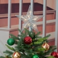thumbnail image 2 of Holiday Time Silver Star Tree Topper with Clear Incandescent Lights, 9 in, 2 of 4
