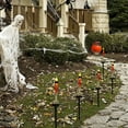 thumbnail image 6 of Fnochy Halloween Decorations, 6 Pack Halloween Garden Stake Lights, Floor Plug Candle Light with Skeleton Ghost Hand, Waterproof & Solar Panel, Light Up Yard Stakes for Indoor/Outdoor Garden Decor, 6 of 9