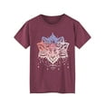 thumbnail image 5 of XCHQRTI Women's Dragonfly Tee Shirts Plus Size Graphic Tshirts Flower Oversized Tops with Dragonflies Short Sleeve, 5 of 10