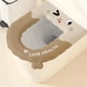 thumbnail image 1 of Herunwer Universal Toilet Seat Cushion Pad, Reusable Washable Thickened Toilet Mats, Soft Warm Toilet Seat Cover with Cute Cartoon Design for Bathroom, 1 of 6