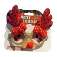thumbnail image 1 of Gafas navideñas divertidas para niños y adultos, bonitas gafas navideñas para usar. Astas y nariz rojas, 1 of 9