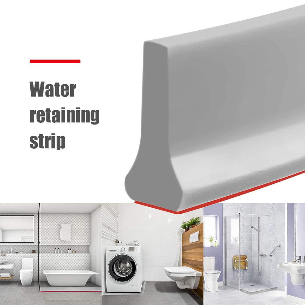 Bathroom And Kitchen Water Stopper Collapsible Shower Threshold Water Dam 