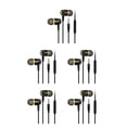 thumbnail image 3 of Cateissary Auriculares con cable Auriculares para caminar con reducción de ruido en la oreja Negro + Oro Type2 NO2, 3 of 6