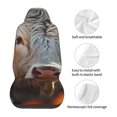 thumbnail image 5 of Honeii Sunflower Cow In Flower Field Print Car Seat Covers 2 Pieces, Full Set Universal Seat Covers for Cars, Waterproof Auto Seat Protectors, 5 of 7