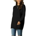 thumbnail image 4 of INSPIRE CHIC Women's Round Neck Pullover Long Sleeve Casual Sweater with Pockets XL Black, 4 of 7