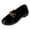Black, variant on Lug Sole Loafers for Women Fashion Metal Chain Slip on Penny Loafers Round Toe Low Heel Wedding Party Dress Shoes Pink Size 7.5