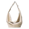 thumbnail image 1 of 2025 Casual Large Capacity Canvas Hobo Women Shoulder Bag Solid Color Big Shopper Bag, 1 of 5