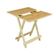 thumbnail image 5 of Solid Bamboo Folding Table Natural Side Tables, 5 of 5
