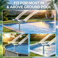 thumbnail image 5 of POOLHACKER Solar Pool Fountain with Color Changing LED, Dual Spray Cools Water Up to 15°F, Auto On/Off Timer & Remote for Above & Inground Pools, 5 of 6