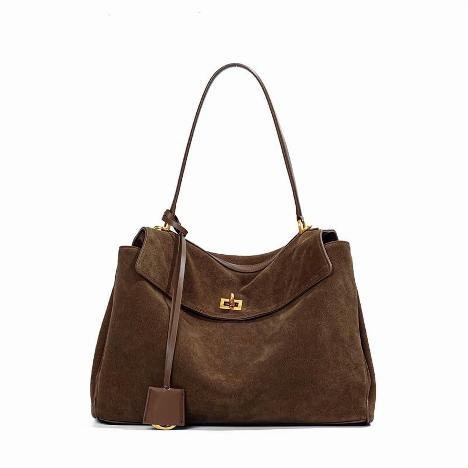 Soft Genuine Leather Rodeo Women's Bag Large Capacity Handbag Underarm Bag Casual Lazy Bag Niche Commuting Cowhide Shouder