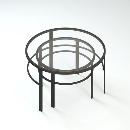 Camden&Wells - Gaia Nesting Coffee Table (set of 2) - Blackened Bronze