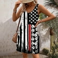 thumbnail image 6 of ZHUGeLI 4th of July Outfits for Women, Women's Casual With Pockets Summer Floral Print Dress V-Neck Mini Dresses, American Flag Patriotic Outfits Up to 50% off, 6 of 7
