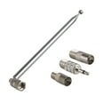 thumbnail image 1 of F Type Radio Antenna with Multiple Adapters Durable Metal Construction Wide Compatibility for Indoor Radio Home Stereo, 1 of 7