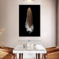 thumbnail image 3 of Elephant Stock Eagle's Brown Feather Wall Art - Vertical Canvas Wall Art - Living Room Wall Decor - Decor Elements Canvas - Black And Brown Decor - 34" x 51", 3 of 8