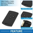 thumbnail image 4 of Funda de llave sin llave de entrada remota de 4 botones Unique Bargains para Renault Laguna 09-16, 4 of 7