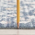 thumbnail image 3 of Crestwood Traditional Oriental 5x7 Navy and Aqua Polyester Indoor Area Rug, 5'3'' x 7', 3 of 6