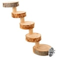 thumbnail image 4 of Wooden Hamster Ladder Toy Attached on Cage Ladder Plaything Guinea Pig Climbing Toy, 4 of 9