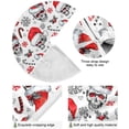 thumbnail image 2 of FMSHPON Snowflake Santa Xmas Tree Xmas Christmas Tree Skirt Stand Mat for Holiday Party Decoration Indoor Outdoor 36 inches, 2 of 6