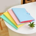 thumbnail image 4 of Huayishang Supply Bag Bag Fastener Holder Organizer File Folder A4 File And Stationery Folder Plastic A4 File Bag File Folder Test Paper Folder Storage Bag, 4 of 9