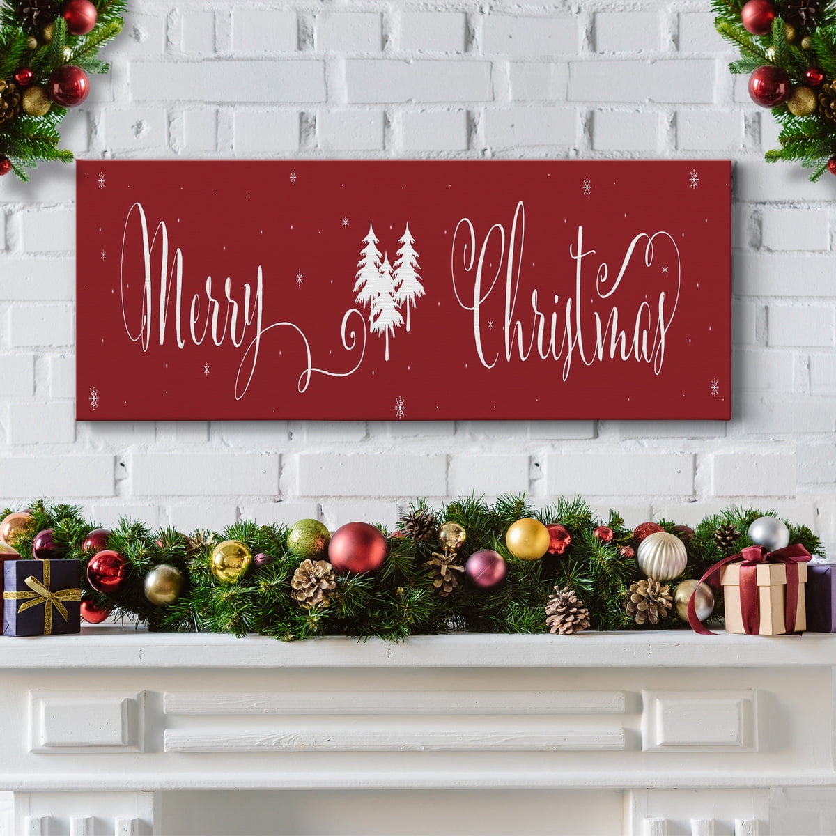 Merry Christmas Premium Gallery Wrapped Canvas - Ready to Hang