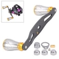 thumbnail image 4 of Strong Saltwater Reel Handle Replacement, Lightweight Carbon Metal Rocker Arm for Bait Fishing Reels Interchangeable Left Right Hand Suitable for Baitcasting Reels, 4 of 7
