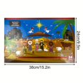 thumbnail image 3 of Fiudx Calendario de Adviento, 24 Figuras de Resina, Sagrada Familia Detallada, Establo y Figuras de Animales, Decoración de Cuenta Regresiva para Chimenea, Escritorio y Escaparate, 5,3-8,4 Cm, Regalo, 3 of 7