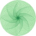thumbnail image 1 of Ahgly Company Tapis d'Intérieur Rond Lavable en Machine Vert Menthe Transitionnel, 4 Pieds Rond, 1 of 7