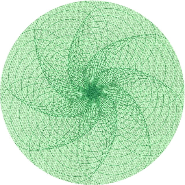 Ahgly Company Tapis d'Intérieur Rond Lavable en Machine Vert Menthe Transitionnel, 4 Pieds Rond