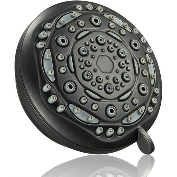 Couradric 7-Function Luxury Shower Head, High Pressure Adjustable Shower Head with Massage Mist and Water Saving Mode for Low Flow Showers- Oil-Rubbed Bronze