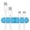 Blue#2, variant on Desktop Cable Organizer Clip - Silicone Cord Management Holder for Phone Charger & Data Cables, 9.6x2x1.2cm Office Desk Storage Solution
