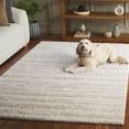 thumbnail image 3 of SAFAVIEH Tahoe Tyson Striped Shag Area Rug, Ivory/Beige, 5' x 7', 3 of 8