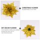 thumbnail image 5 of EeaseMX 7 piezas de flores artificiales decorativas con purpurina navideña., 5 of 7