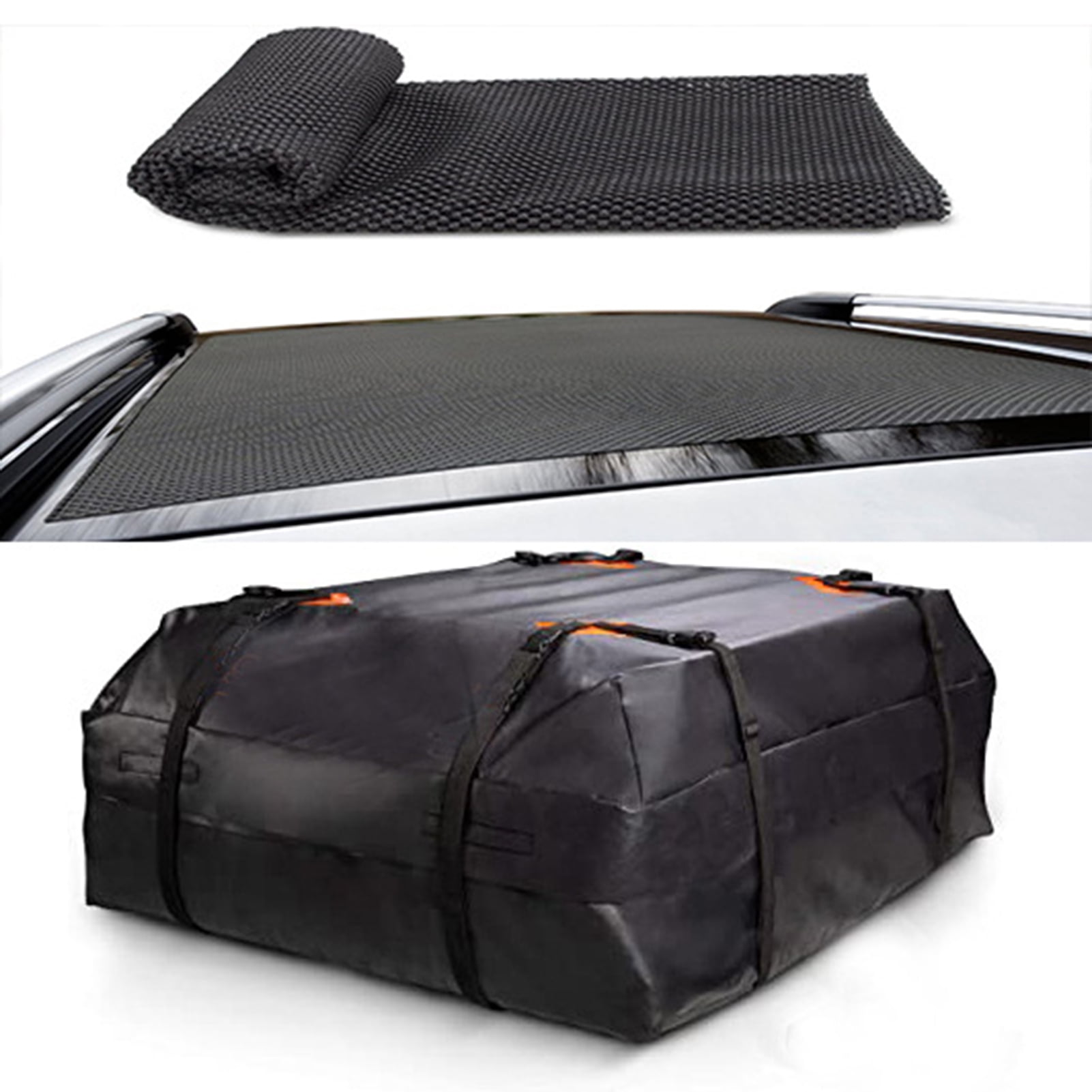 Water And Sun Protection Foldable 14.6 Cubic Feet Roof Luggage Bag Suitable For SUV Outdoor Self-driving Tour Equipment 420D Durable 