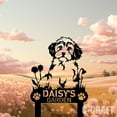 thumbnail image 4 of C-CRAFT Custom Bichon Frise Dog Metal Yard Sign Weather Resistant for Garden Decor, 4 of 4