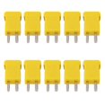 thumbnail image 1 of 10 Pcs Yellow Plastic Case Flat Male 2-Pin K Type Thermocouple Wire Connector, 1 of 8