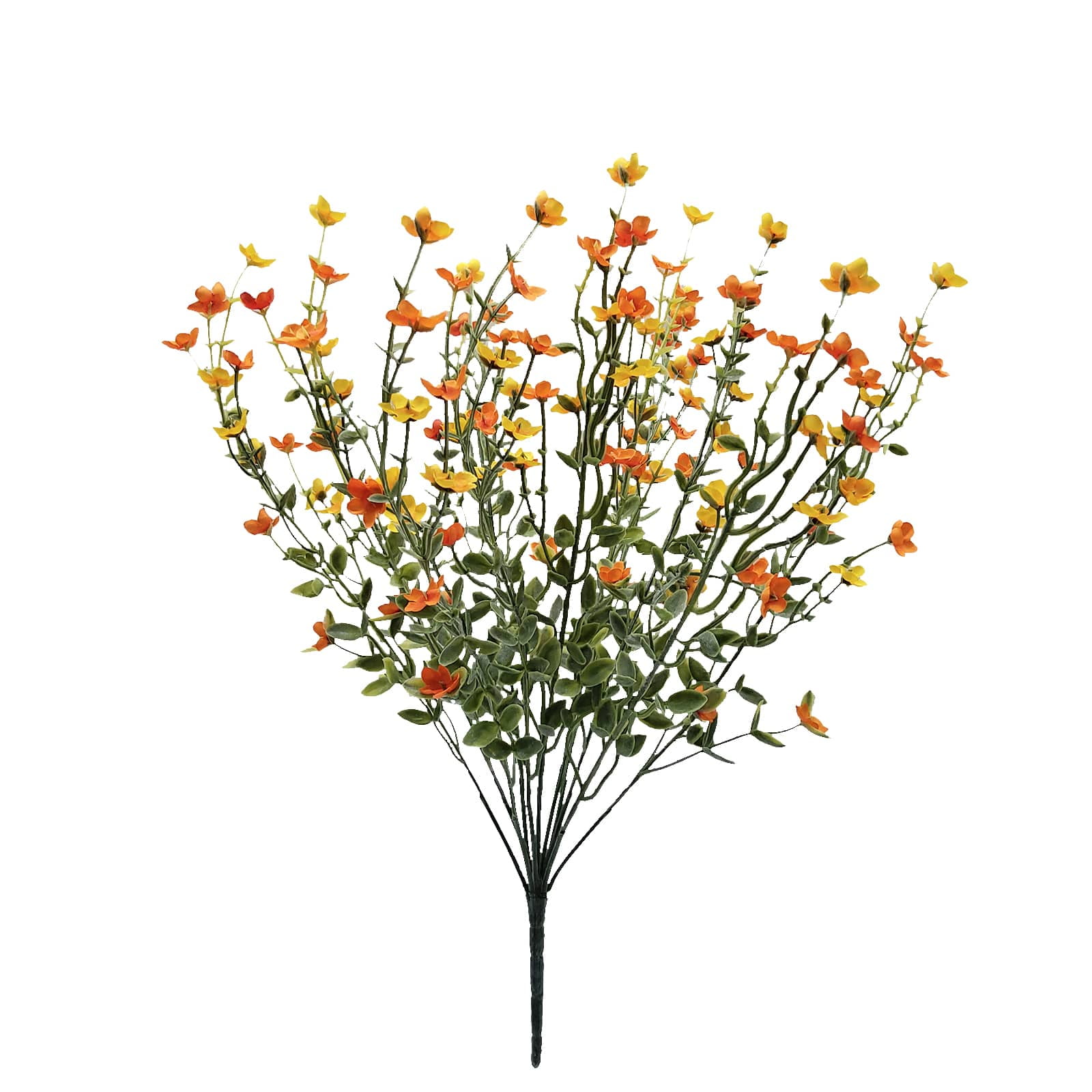 Mainstays 18" Artificial Floral Bush, Wild Flower, Orange Color