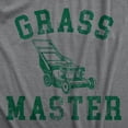 thumbnail image 2 of Mens Grass Master T Shirt Funny Push Lawnmower Yard Work Joke Tee for Guys Graphic Tees, 2 of 9