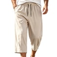 thumbnail image 3 of Plus Size Men's Running & Training Shorts with Elastic Waist Pockets, Stretchy Quick Dry Lightweight Athletic Shorts, Casual Daily Gym Workout, Summer Essentials | JASKFLY,Khaki 2XL, 3 of 7