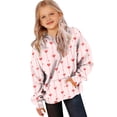 thumbnail image 6 of Cowsor Boys Girls Valentine s Day Printed Crewneck Sweatshirt with Pocket Casual Athletic Long Sleeve Top for 3-15 Years Old Fall Winter, 6 of 6