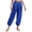 Royal Blue, variant on Womens Belly Dance Pants Elastic Waistband Satin Harem Pants Dancing Tribal Latern Bloomers Pants Hot Pink L