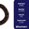 thumbnail image 4 of The Bead Chest Chocolate Disk Coconut Shell Beads (30mm), 4 of 4