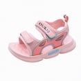 thumbnail image 1 of Gubotare Sandales Garçon Bébé Garçon Bébé Tout-Petit Décontractées à Double Boucle Ajustable Sandales Plates à Enfiler Taille 9 (Rouge,Tout-Petit 9), 1 of 5