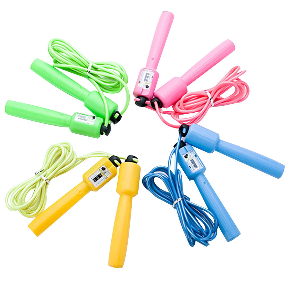 Mechanical Counting Aerobic Skipping Jump Rope Bearing Cordless Weight Fitness 