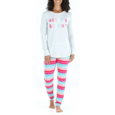 

Sleepyheads Women’s Knit Long Sleeve Tunic Top and Leggings Pajama Set